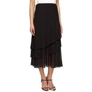 Petal & Pup Black Kyler Frill Ruffle‎ Multi-Hem Skirt Size XS